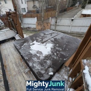 Step 1 Hot Tub Removal