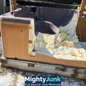 Step 2 - Cut up Hot Tub